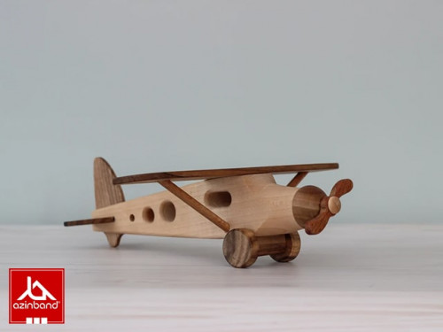 اسباب بازی چوبی هواپیما کد 111