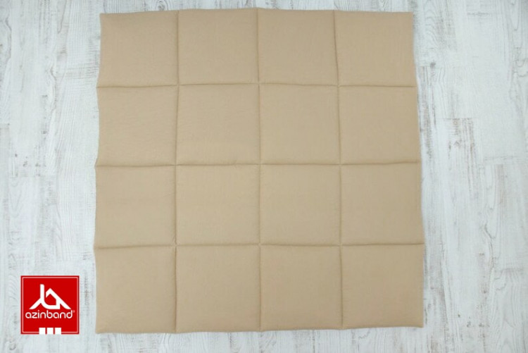 چادر بازی کودک طرح کلبه به رنگ نسکافه ای - شماره 3