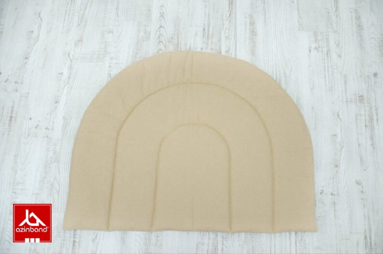 چادر بازی کودک طرح کلبه طرح ستاره با زمینه نسکافه ای - شماره 3